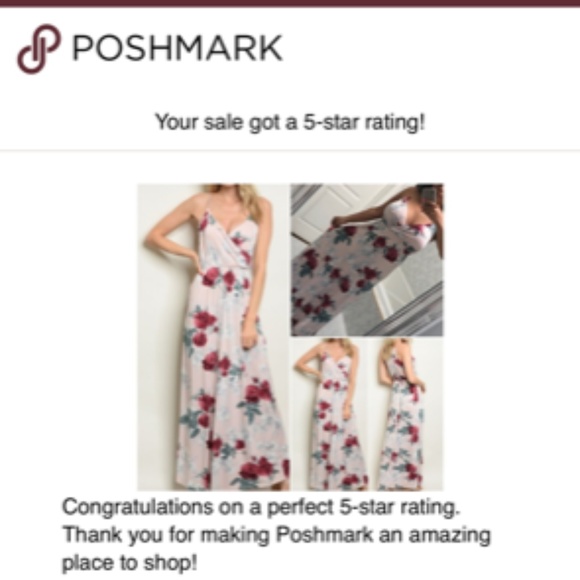 BLUSH FLORAL MAXI DRESS - Picture 4 of 7